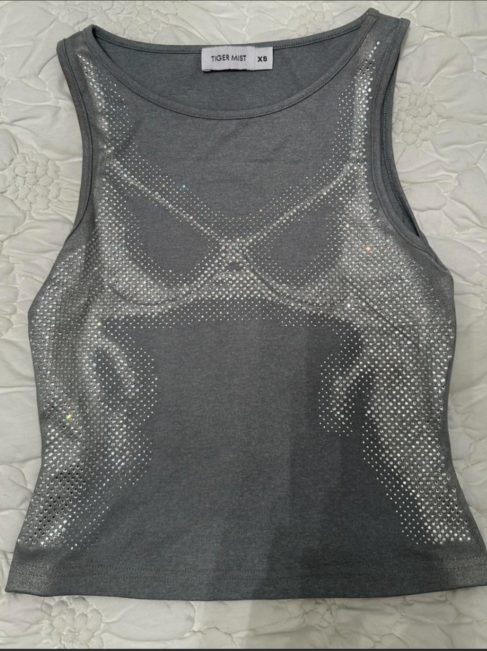Tiger Mist Bedazzled Top